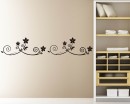 A Set of 4 Flower Borders Vinyl Decals Modern Wall Art